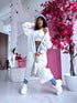 Knitted cardigan "MALIBU" - white